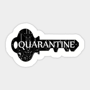 quarantine time corona virus Sticker